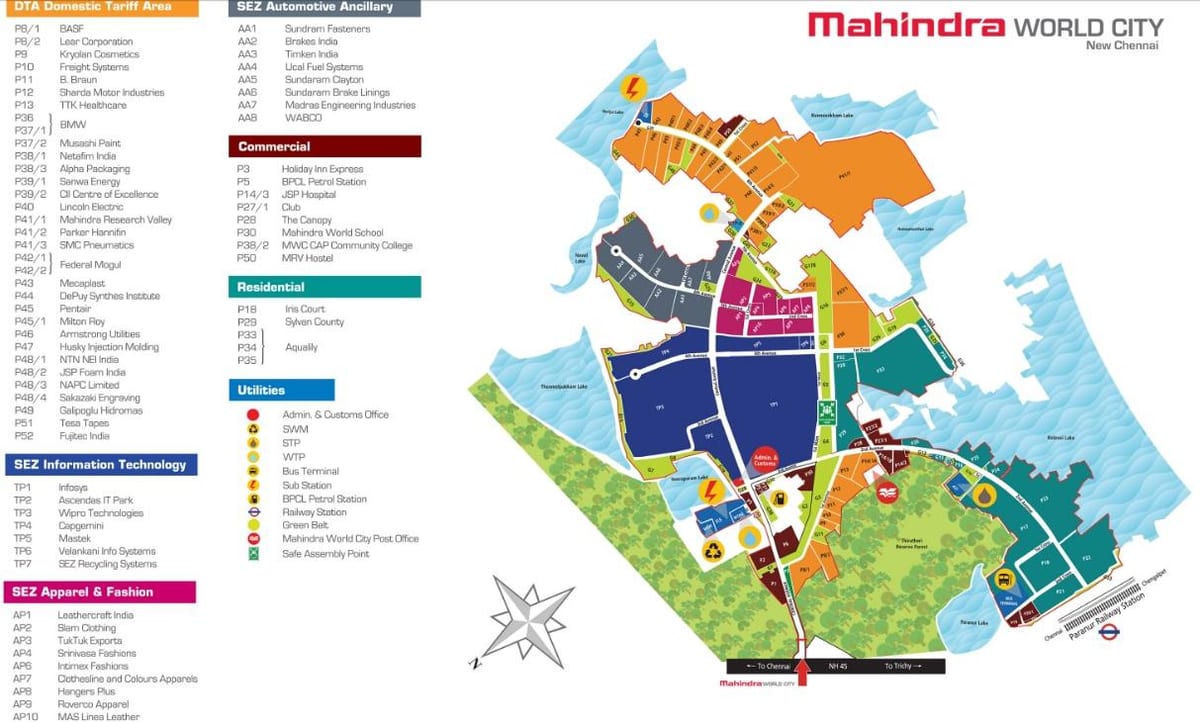 мапата на светски обединет град Chennai