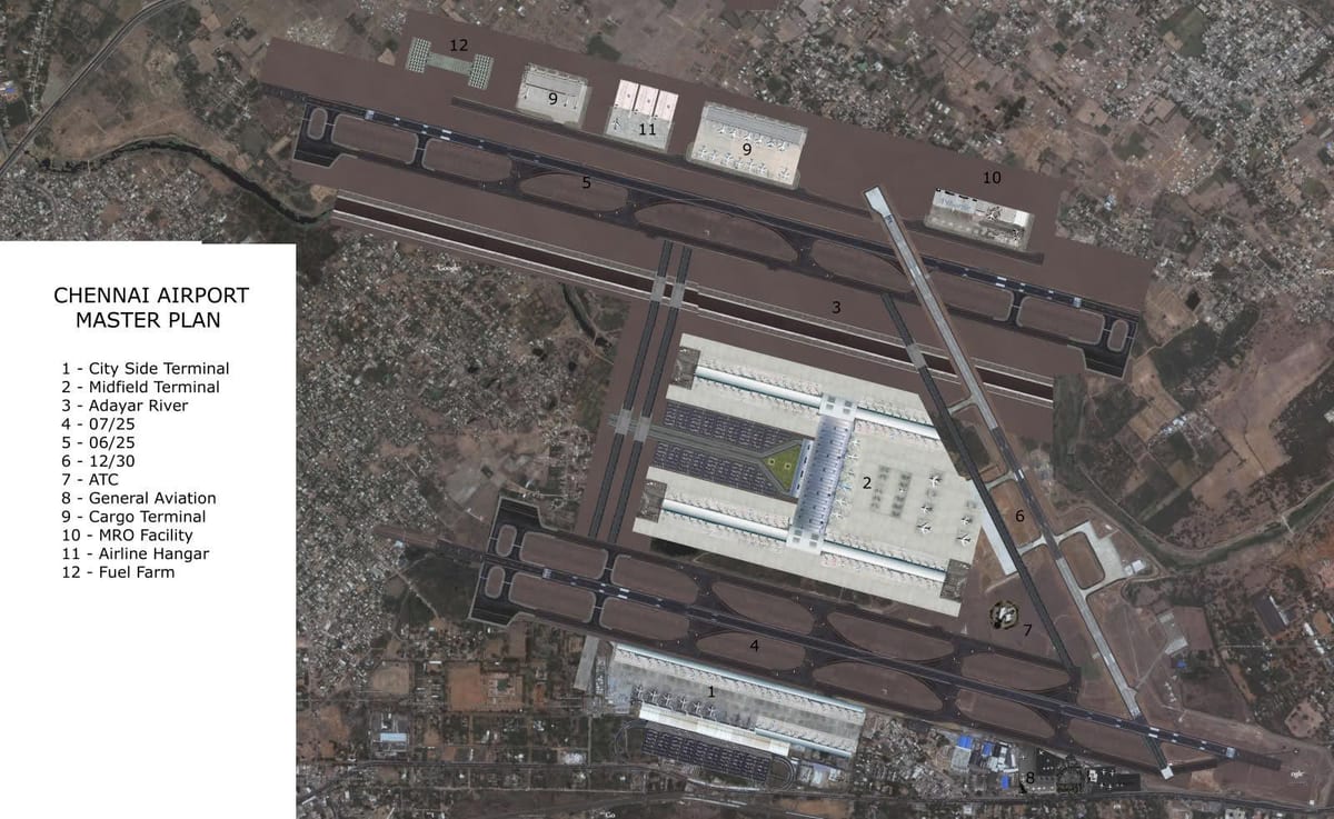 карта на Chennai аеродром