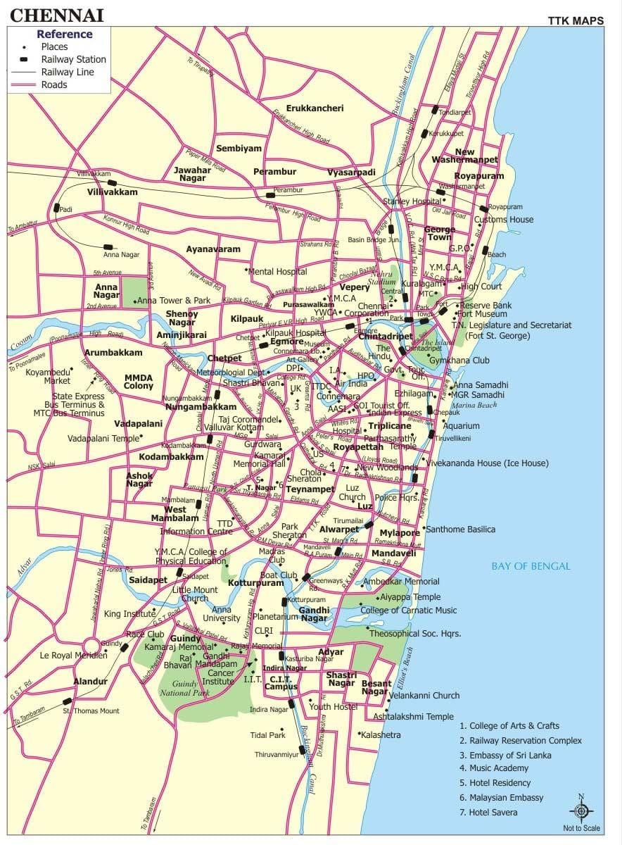 патот на сајтот на Chennai