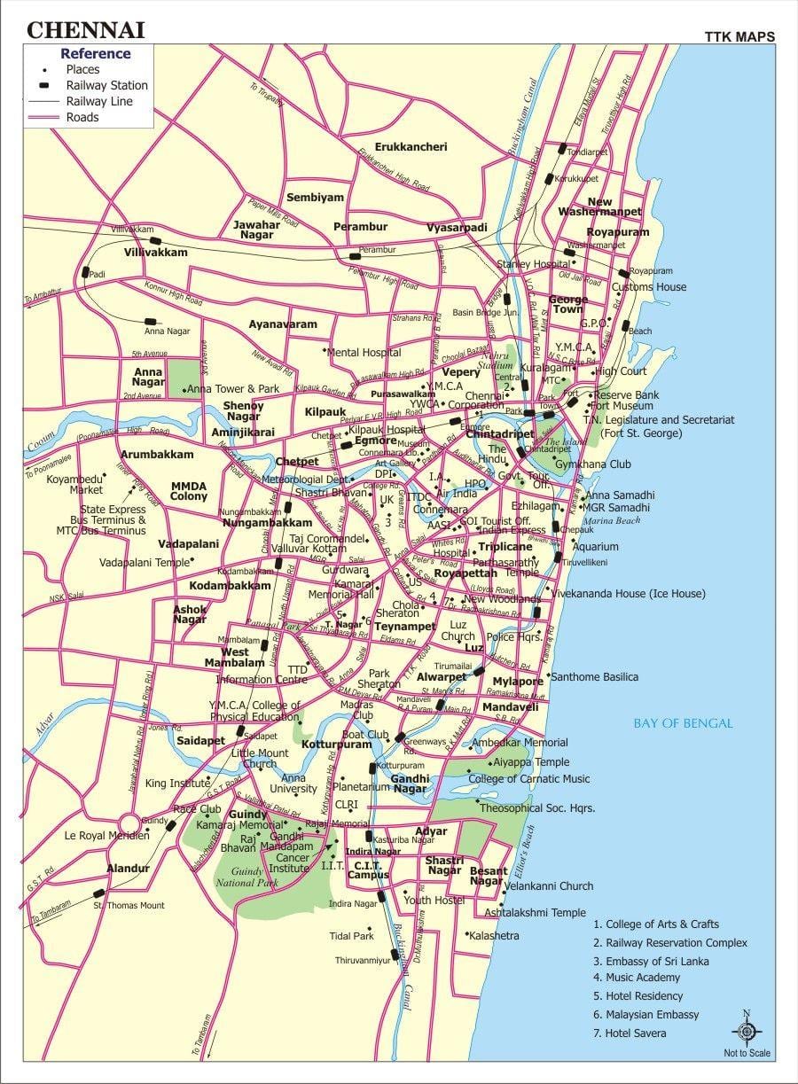 патот на сајтот на Chennai град