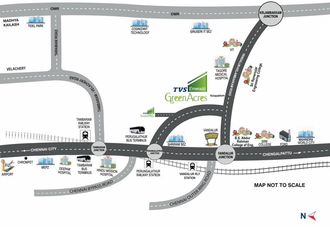 карта на Chennai Perungalathur