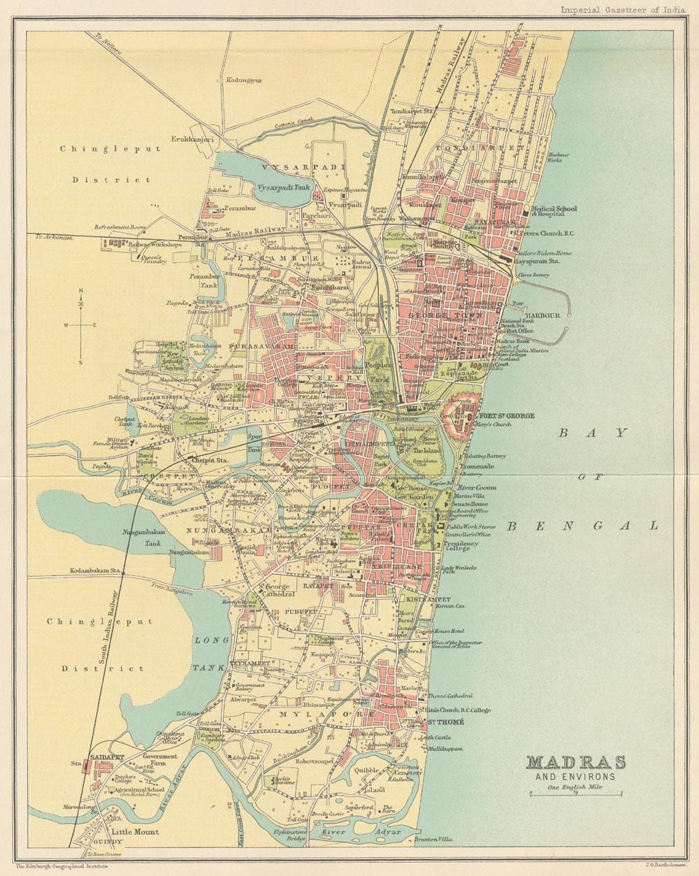 карта на Madras
