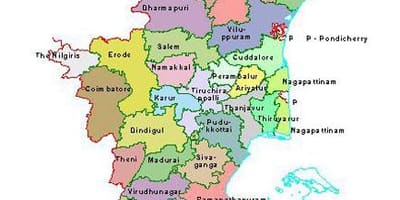 Карта на Chennai Tamil Nadu