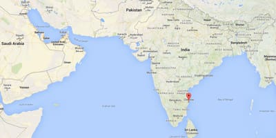 Карта на индија Chennai