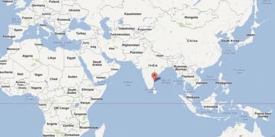 Chennai на мапата на светот