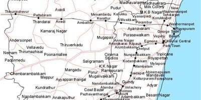 Chennai мапа со насоки