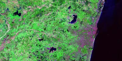 Сателитска мапа на Chennai