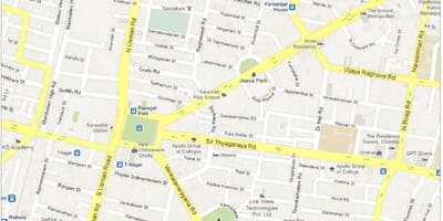Карта на Chennai т Nagar