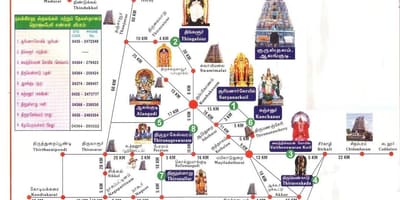 Карта на Chennai храмови