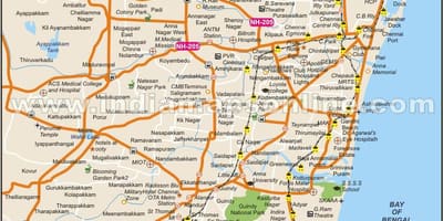 Chennai град полн мапа