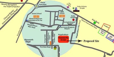 Porur Chennai мапа