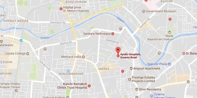 Аполон болница Chennai Greams патот на сајтот