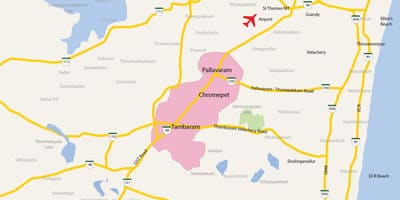 Карта на Tambaram Chennai